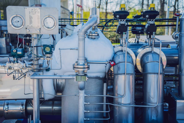 ضغط شبكات المياه بالخرج بالنتيروجين