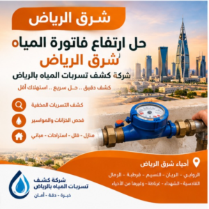 حل ارتفاع فاتورة المياه شرق الرياض